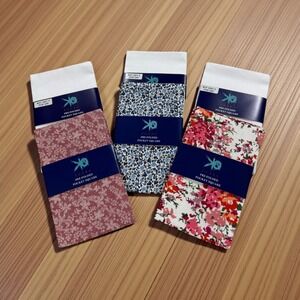 NWT EGARA Mens Pre Folded Pocket Square Cotton Bundle Set